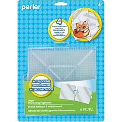 Perler®  Large  Clear Pegboards - 4 per pack