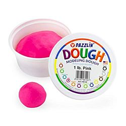 Hygloss Dazzlin Modeling Dough Pink 3 Lb Tub HYG-48309