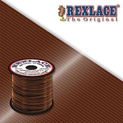 Pepperell Rexlace Plastic Craft 100 Yard Spool, 3/32-Inch Wide, Brown