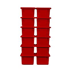 RED Cubby Trays with Lids - Pack of 10