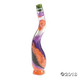 Long-Neck Sand Art Bottles - 12 per package
