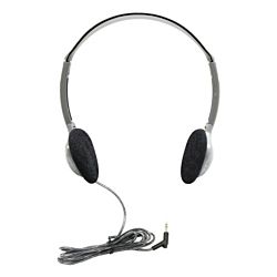 HamiltonBuhl® SchoolMate™ Personal-Sized Stereo Headphones - SILVER