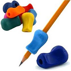 Pencil Grip, Original  Universal Ergonomic Writing Aid for Righties and Lefties,  Assorted Colors , 12/Pkg.
