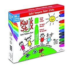 Kwik Stix Solid Tempera Paint Sticks 96 colors Primary