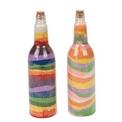 Tropical Sand Art Bottles - 12 per package