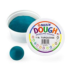 Hygloss Dazzlin Modeling Dough Turquoise 3 Lb Tub HYG-48311