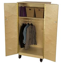 Wood Designs Classroom Teacher's, Locking Wardrobe Cabinet Fully assembled WD-990411