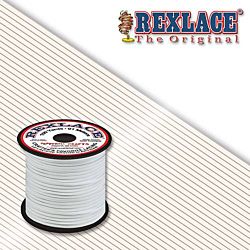 Pepperell Rexlace Plastic Craft 100 Yard Spool, 3/32-Inch Wide, White