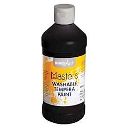 Handy Art (211755) 16 oz. Little Masters Washable Tempera Paint - Black