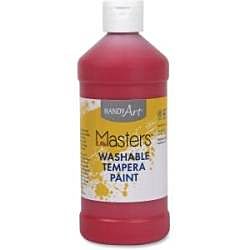 Handy Art (211720) 16 oz. Little Masters Washable Tempera Paint - Red
