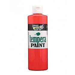 Handy Art 211-154 Hot Red 16-Ounce Fluorescent Washable Tempera Paint 