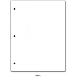 3-Hole Punched White Copy Paper, 8 1/2in. x 11in., 20 Lb., Ream of 500 sheets