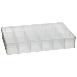 Darice 10762 Plastic Bead Organizer with 17 Compartments Clear 