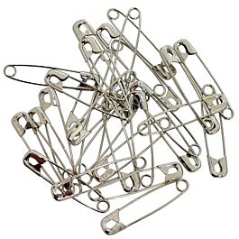 Silver Safety Pins Pack of 144, 2 inch