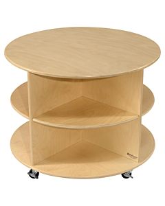 Wood Designs, 23 1/2" H Circular Storage Unit. 2 shelves, WD-991287