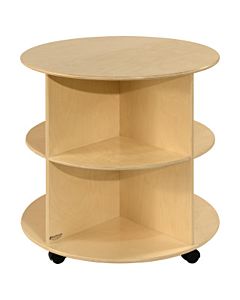 Wood Designs, 30" H Circular Storage Unit. 2 shelves, WD-991288