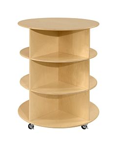 Wood Designs, 38" H Circular Storage Unit. 3 shelves, WD-991289