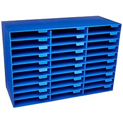 Pacon Classroom Keepers 30-Slot Mailbox, Blue, 001318
