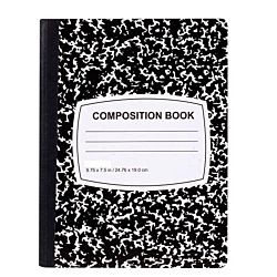 Hard Cover Ruled Composition Book, 150 Sheets, 9-3/4 x 7-1/2 Inches