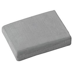 Prang Kneadable Rubber Erasers, Large, Box of 12 Erasers, Gray , 12244