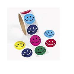 Smile Face Roll of Stickers - 100/Roll