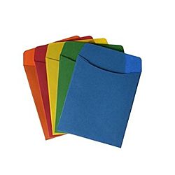 Bright Colors Library pockets, 3 each of 10 colors (30 Pack)