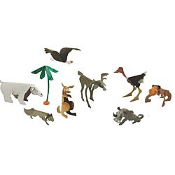 Wild Animal Sculpture Cards - Roylco R16037-24 per package