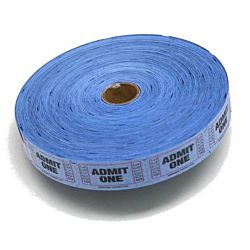 Single Admit Ticket Roll, 2000ct, Blue