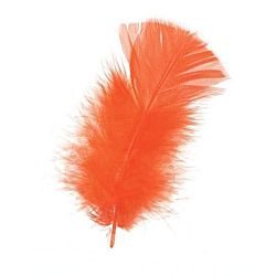 All Purpose Craft Feathers - Orange - 14 grams