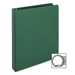 3-Ring Vinyl Binder, 1-Inch Ring Size, Green , 11 x 8.5 Inches