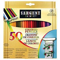 Sargent Art® Premium Coloring Pencils, 50 pack Assorted Colors, 22-7251