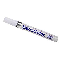 Uchida 300-S Marvy Deco Color Broad Point Paint Marker, White