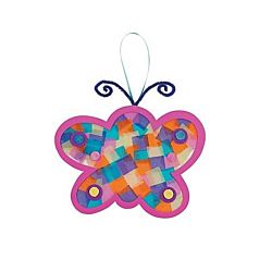 Fun Express Mosaic Butterfly Craft Kit Makes 24 