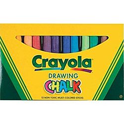 16 ct. Colored Chalk, peggable box