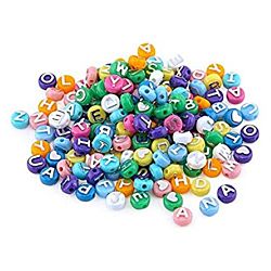 HYGLOSS  Large 10mm ABC Beads - Asst. Colors - 300/pkg.