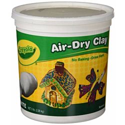 Crayola Air-Dry Clay, White, 5 lb  (57-5055)