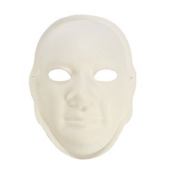 Paper Mache (Papier-Mâché) Design Your Own Masks - 6 masks per package