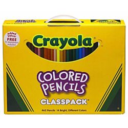 Crayola 462 Colored Wood case Pencil Class pack 14 Assorted Color Sets/Box (688462)