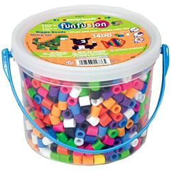 Perler BIGGIE Beads 1,400/Pkg-Assorted Colors 70711