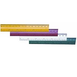 Plastic Ruler, 6 Inches, Assorted Colors