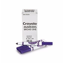 Crayola 12 Count Purple Original Bulk Markers 58-7800-40