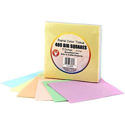 Hygloss 5in Tissue Squares Pastel 480 Pcs