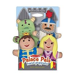Melissa & Doug Palace Pals Hand Puppets Set of 4 - Prince, Princess, Knight, and Dragon
