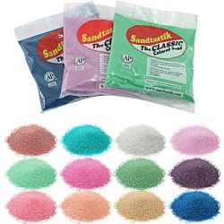 Sandtastik Colored Sand Class Pack Assortment #2 - Set of 12 one lb. bags