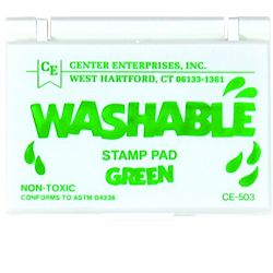 Center Enterprise, Washable Stamp Pads, Green, CE503