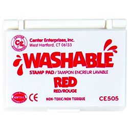 Center Enterprise, Washable Stamp Pads, Red , CE505