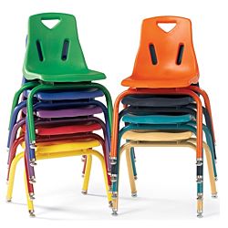 Berries® Stacking Chair with Powder-Coated Legs - 12