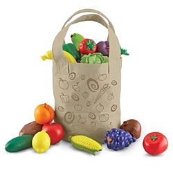Learning Resources Fresh Picked Fruit And Veggie Tote , LER9722