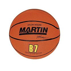 Martin Sports Orange Rubber Basketball, Mini 7