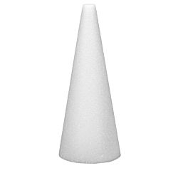 Gramco Styrofoam Cones Craft Supplies, 12 -Inch High, White, 6-Pack